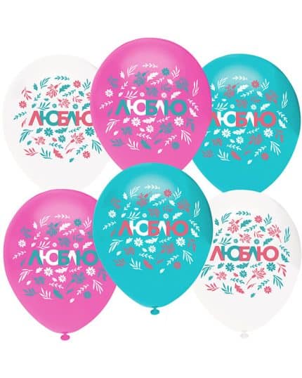 Люблю (цветочный декор) пастель