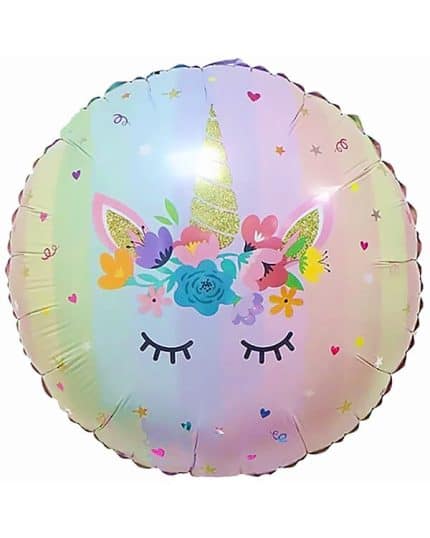 Круг Волшебный единорог в цветах